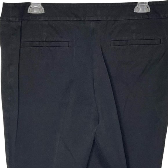 Chico's Fabulously Slimming Cotton Ankle Pants - Black - 1 (8-10) - Picture 6 of 9